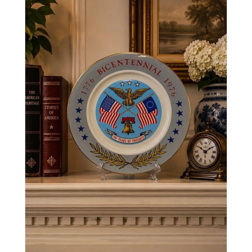 Vintage 1976 American Bicentennial Plate 1776-1976 Sabina Line Limited Edition